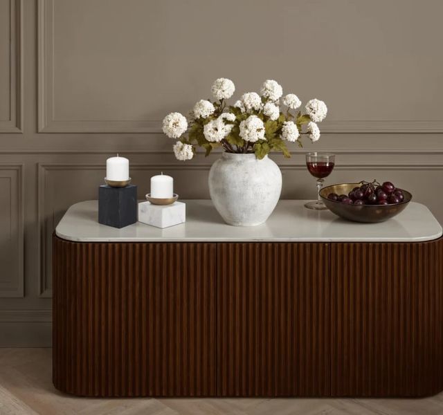 Renwil® Eleanora White Natural Candle Holder-1