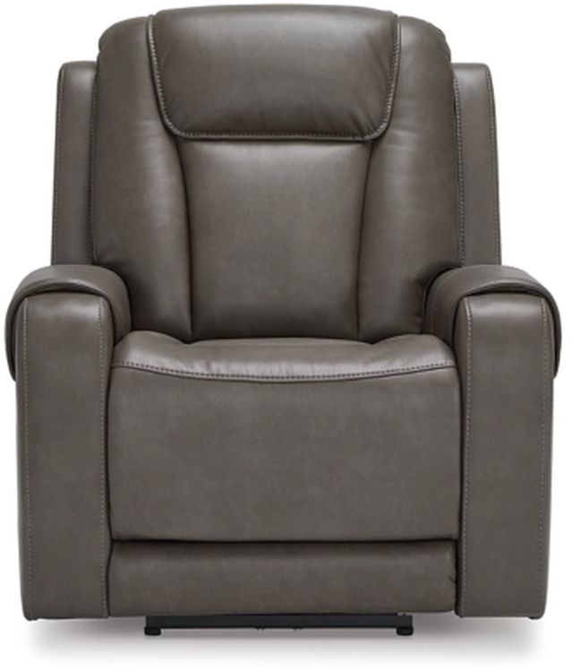 Signature Design by Ashley® Card Player Smoke Power Recliner-1