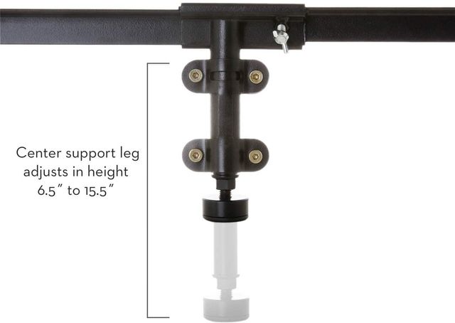 Malouf® Structures® Queen Bolt-on Bed Rails with Center Bar-3