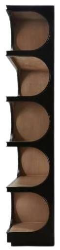 Bramble Customizable Vannes Crescent Bookcase-3