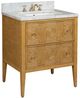 Currey & Company Santos 28" Sea Sand Vanity with Rectangular Undermount Sink-0
