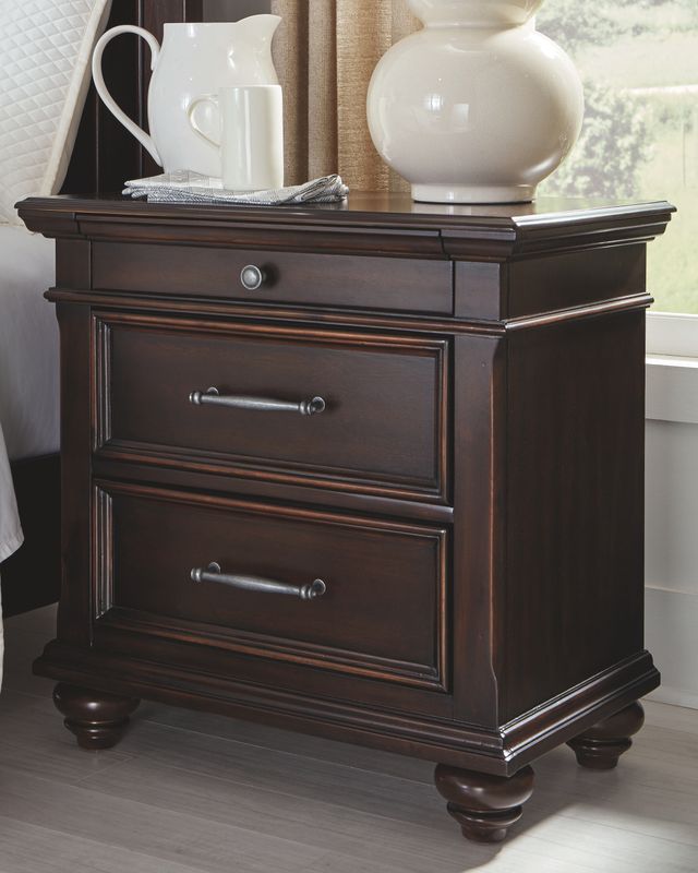 Signature Design by Ashley® Brynhurst Dark Brown Nightstand-1