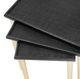 A & B Home 3-Piece Black Side Table Set-3