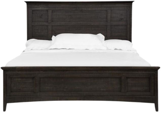 Magnussen Home® Westley Falls Graphite King Panel Bed with Storage Rails-3