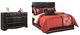 Signature Design by Ashley® Shay 2-Piece Almost Black Queen/Full Panel Headboard Bed Set-0