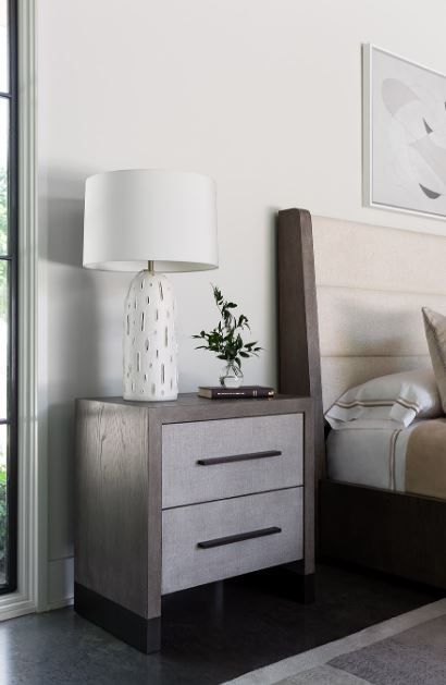 Universal Explore Home™ Erinn V x Universal Taupe/Weathered Oak Nightstand-1