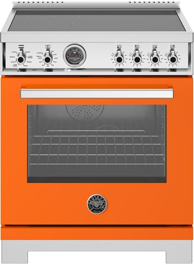 Bertazzoni Professional Series 30 Arancio Freestanding Induction Range Albert Lee Seattle 8437