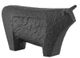 Currey & Company Sampson Textured Matte Black Small Bull-1