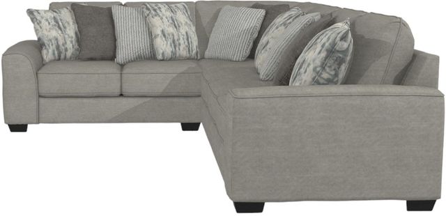Benchcraft® Ardsley 3-Piece Pewter L-Shape Sectional-2