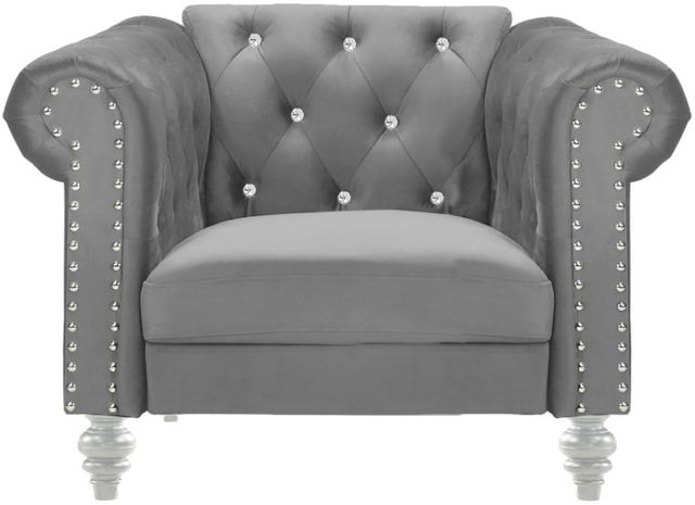 New Classic® Home Furnishings Emma Gray Crystal Chair-1