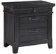 American Wholesale Furniture Hollis Black Nightstand-0