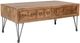 Jofran Inc. American Vintage Brown Coffee Table with Gray Base-0
