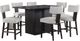 Steve Silver Co. Oakley 7-Piece Black/White Counter Height Dining Set-0