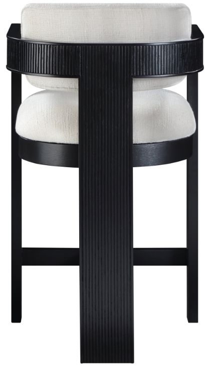 Meridian Furniture Sacha Cream Upholstered Counter Stool-3
