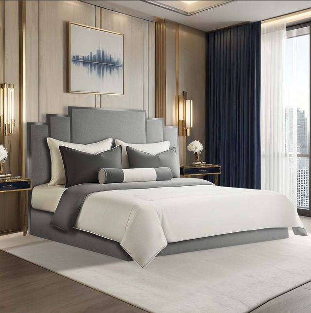 Michael Amini® Tulip King Lift Up Storage Bed-1
