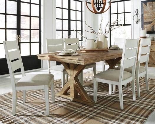 Signature Design by Ashley® Grindleburg 7-Piece Light Brown Dining Set-3