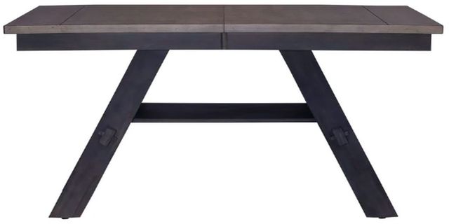 Liberty Furniture Lawson Slate Gathering Table with Weathered Gray Base-3
