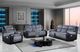Global Furniture USA U5914 3-Piece Black/Gray Manual Reclining Living Room Seating Set-1