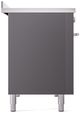 Ilve® Professional Plus II 48" Graphite Matte Pro Style Induction Range-4
