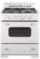 Cuisinière au gaz propane autoportante de 30 po Unique Appliances® Classic Retro Hors-Réseau de 3.9 pi³ - Blanc guimauve-0
