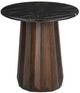 Bassett Mirror Jennings RD Black End Table with Brown Base-0
