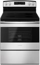 Amana® 30" Black on Stainless Freestanding Electric Range-0