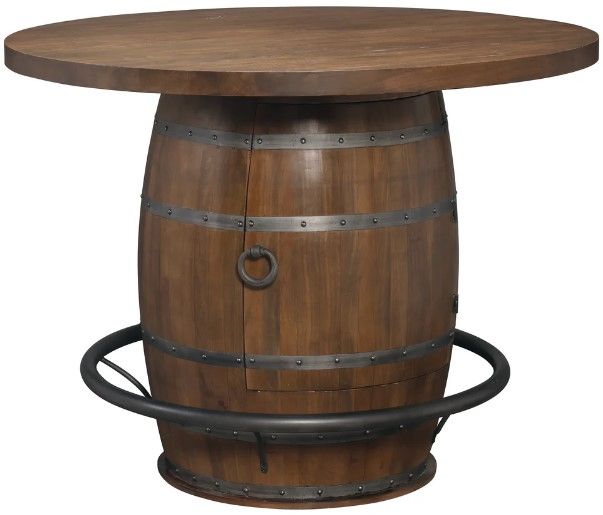 Howard Miller® Whiskey Brown Barrel Pub Table