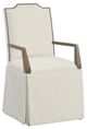 Fairfield® Customizable Entree Dining Empire Short Back Skirted Arm Chair-0