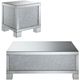 Coaster® Gillian 2-Piece Silver Mirrored Occasional Table Set-0