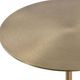 Uttermost® Verlin Brass Drink Table with Marble Base-3