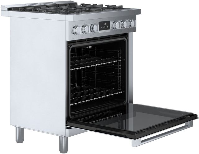 Bosch® 800 Series 30" Stainless Steel Freestanding Dual Fuel Range-5