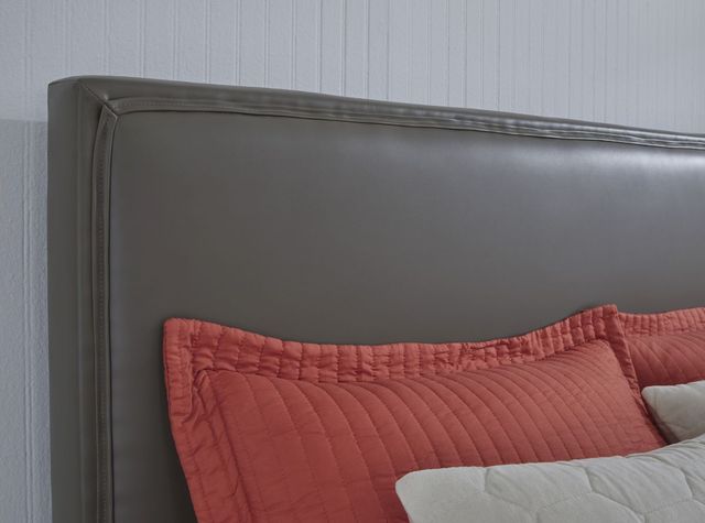 Signature Design by Ashley® Mesling Gray Queen Upholstered Bed-2