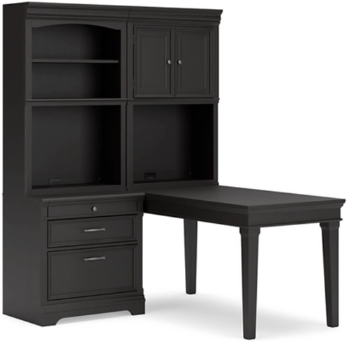 Signature Design by Ashley® Beckincreek 4-Piece Black Office Desk Set-0