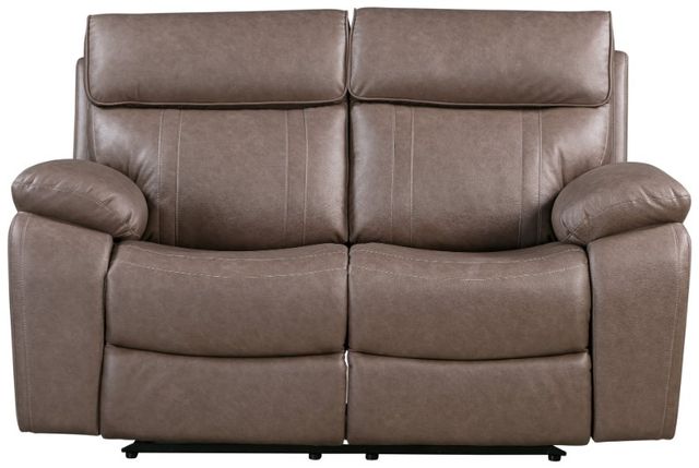 Parker House® Theon Stokes Toffee Manual Reclining Loveseat-3