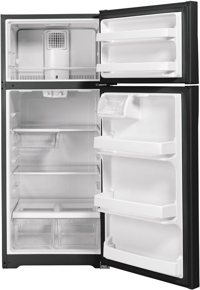GE® 28" 17.5 Cu. Ft. Black Top Freezer Refrigerator-2