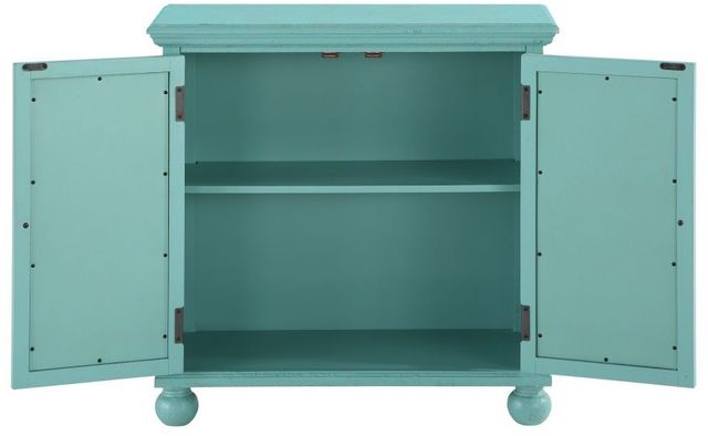 Mazin Furniture Polly Aqua Accent Chest with Mirror-3