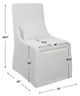 Uttermost® Coley White Armless Chair-2