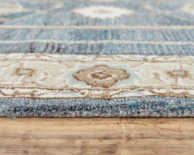 Rizzy Home Essence Blue 5'x8' Rectangular Rug-1