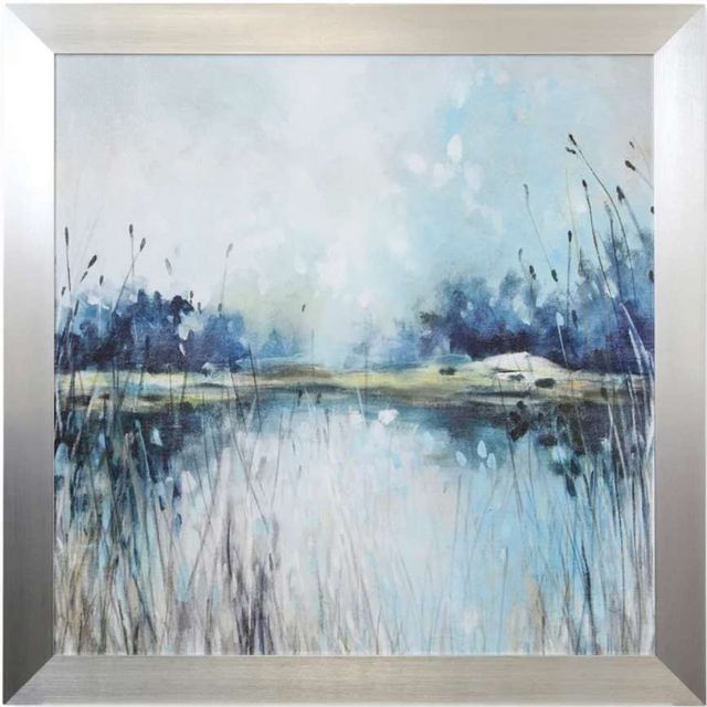 StyleCraft Lake Views Blue/Gray/White Wall Art-0