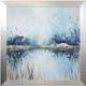 StyleCraft Lake Views Blue/Gray/White Wall Art-0