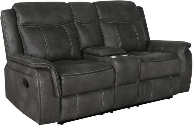 Coaster® Lawrence 2-Piece Charcoal Reclining Living Room Set-2