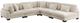 Homelegance® Traverse 5-Piece Beige 135" Modular Sectional-0