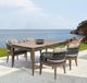 Armen Living Orbit Brown Rope/Wood Outdoor Dining Table-2