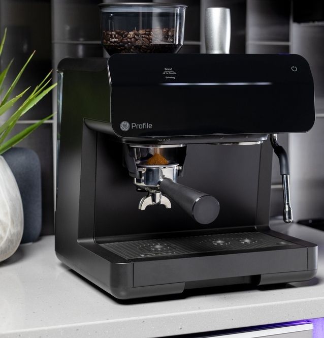GE Profile™ Black Semi Automatic Espresso Machine-4