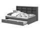 Carter Full Grey Bed with Trundle-3