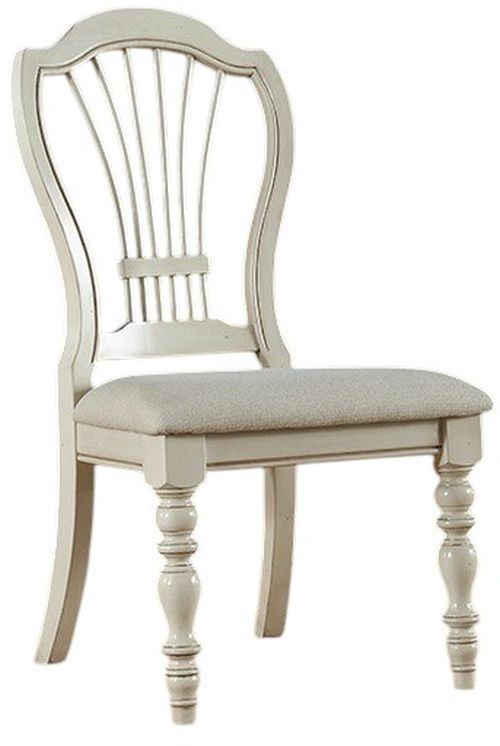 HH2 Home Pine Island 2-Piece Old White Wheat Side Chair Set-0