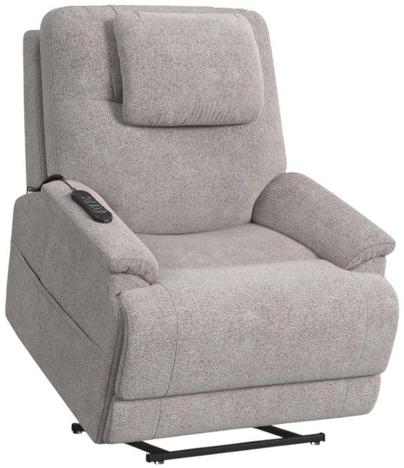 Flexsteel® Zecliner Model 2 Petite Dove Power Lift and Sleep Recliner with Power Headrest and Lumbar-1