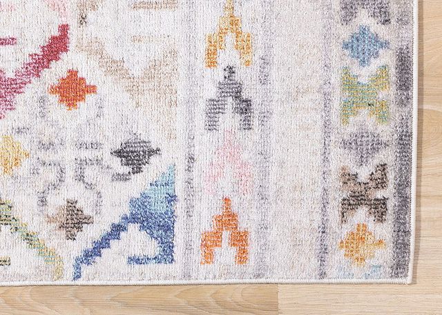 Kalora Interiors Fresco Blue/Cream 5'x8' Area Rug-4