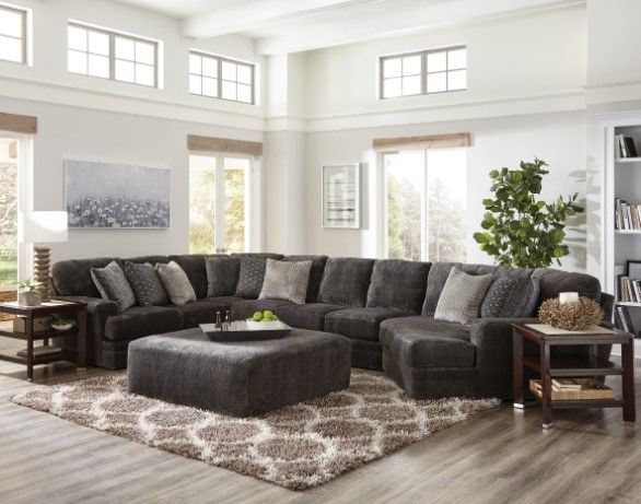 Jackson Furniture Mammoth 3-Piece Smoke Sectional-1