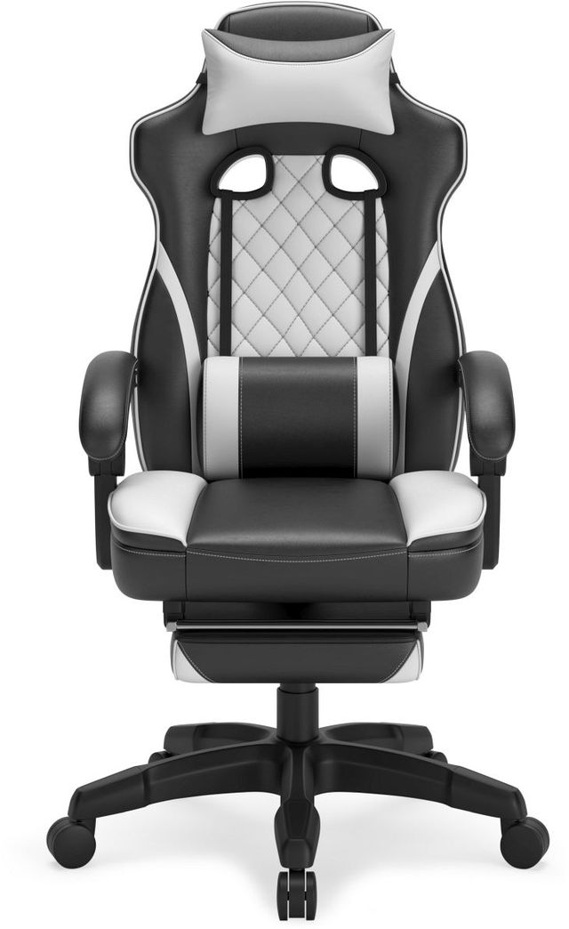 Signature Design by Ashley® Lynxtyn Black/White Office Swivel Desk Chair-1